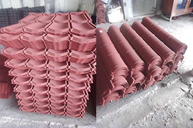 genteng metal, genteng metal pasir